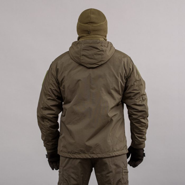 Вітровка "TRAVEL DEFENCE" DARK OLIVE (Таслан + Мікрофліс) - Зображення 3