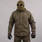 Вітровка "TRAVEL DEFENCE" DARK OLIVE (Таслан + Мікрофліс)
