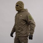 Вітровка "TRAVEL DEFENCE" DARK OLIVE (Таслан + Мікрофліс) - Зображення 2