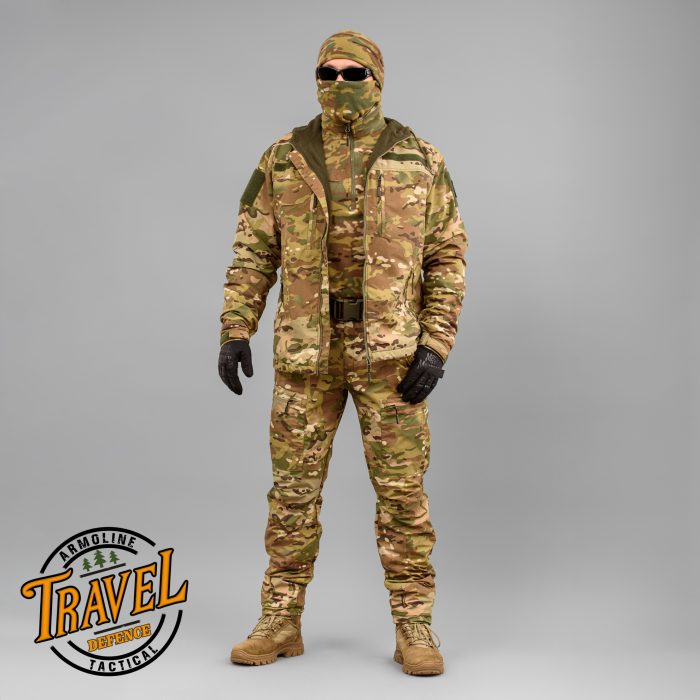 Вітровка "TRAVEL DEFENCE" MULTICAM (Таслан + Мікрофліс) - Зображення 12