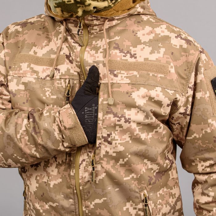 Вітровка "TRAVEL DEFENCE" УКРПІКСЕЛЬ ММ14 (Таслан + Мікрофліс) - Зображення 5