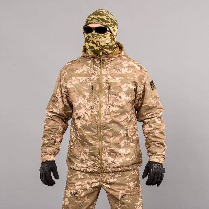 Вітровка "TRAVEL DEFENCE" УКРПІКСЕЛЬ ММ14 (Таслан + Мікрофліс) - Зображення 1