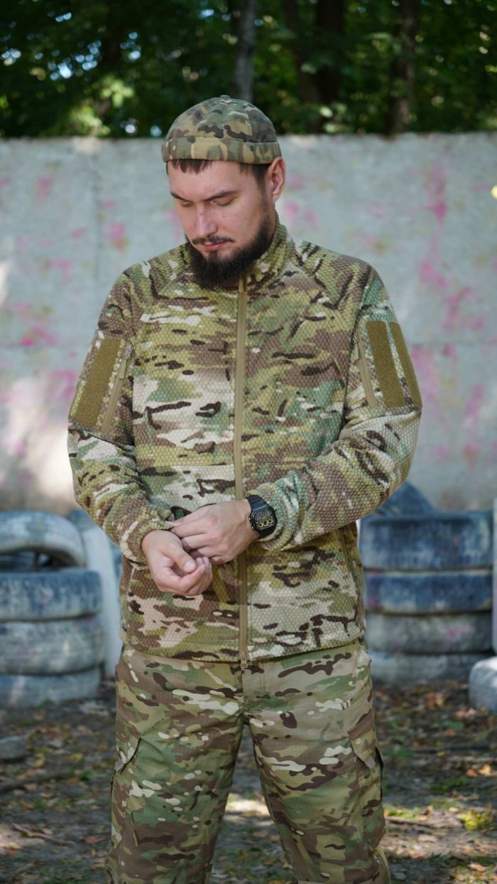 Вітрозахисна флісова кофта Militex mod. 6 — Мультикам - Зображення 5