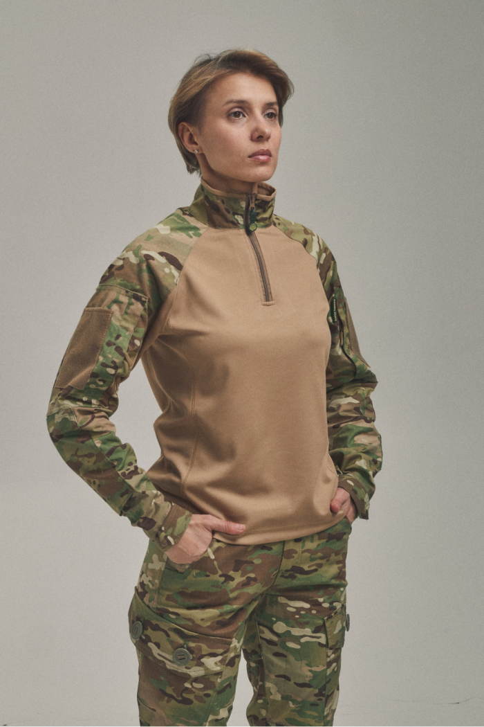 Жіноча бойова сорочка UBACS для бронежилета Мультикам/Койот - Зображення 2