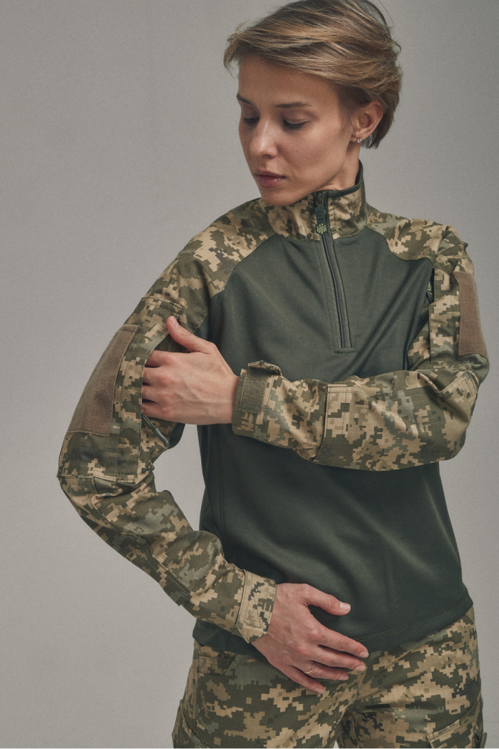 Жіноча бойова сорочка UBACS для бронежилета Піксель/Хакі - Зображення 3