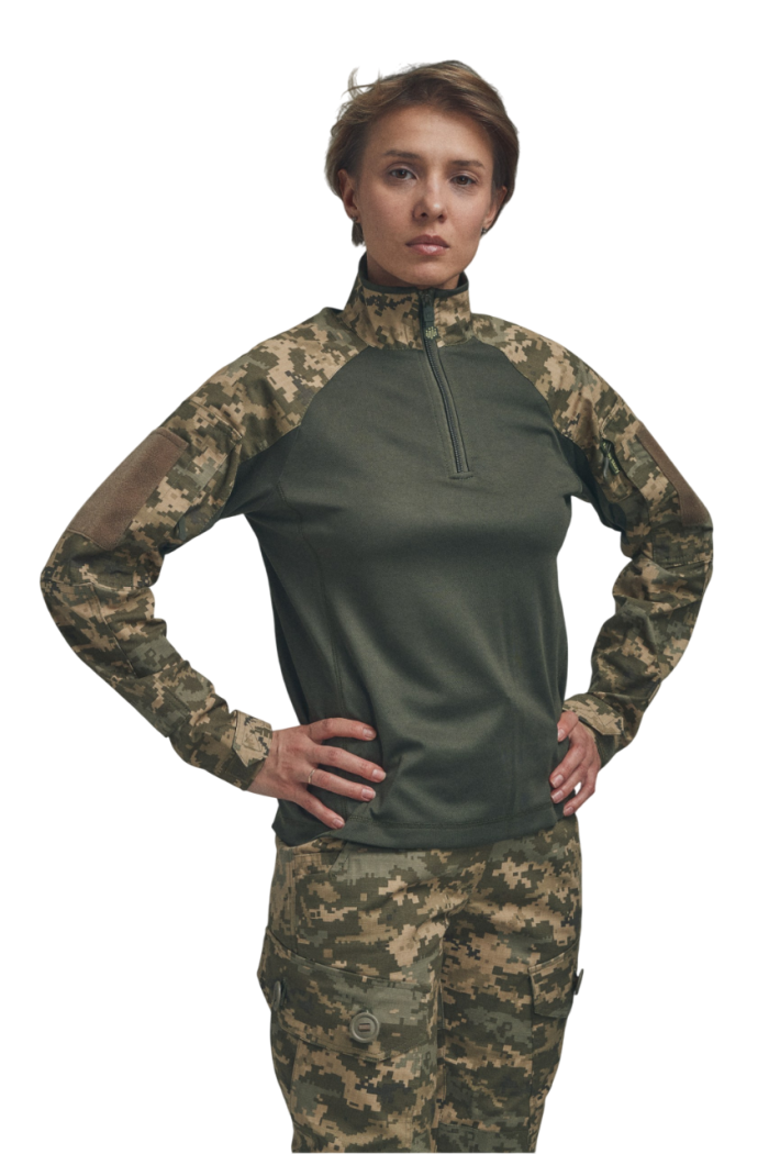 Жіноча бойова сорочка UBACS для бронежилета Піксель/Хакі - Зображення 1