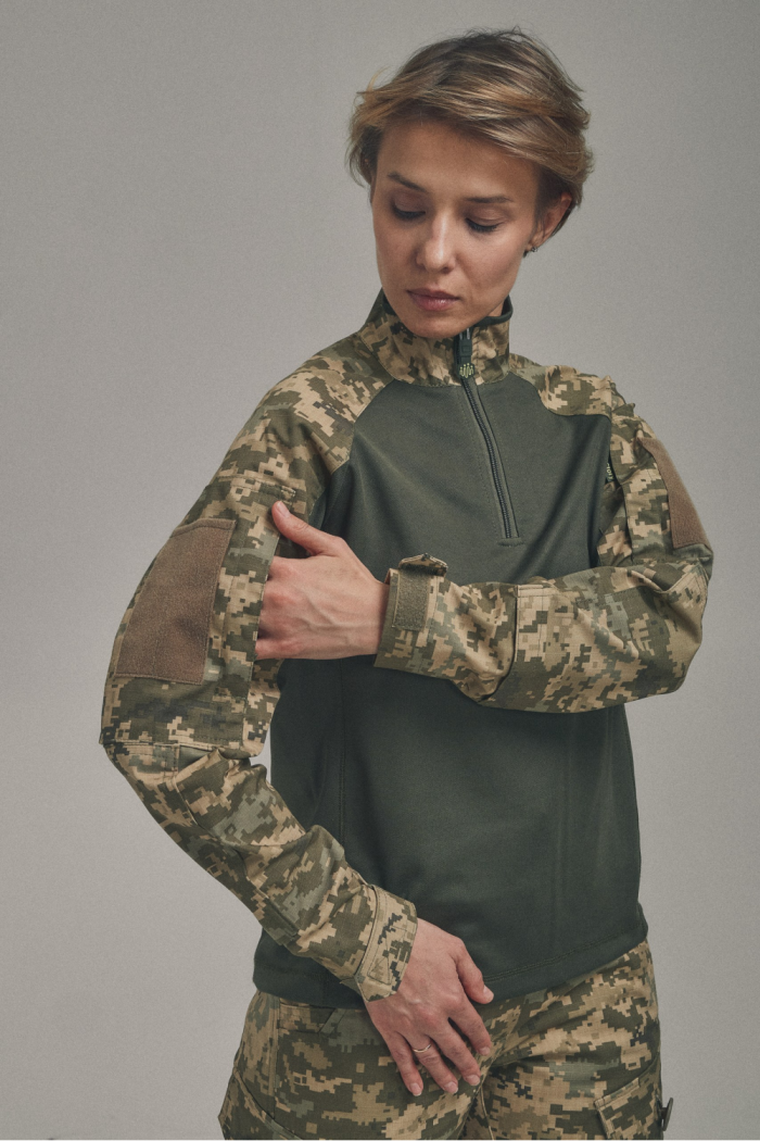 Жіноча бойова сорочка UBACS для бронежилета Піксель/Хакі - Зображення 6
