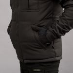 Жилетка утеплена, з капюшоном "ANTITERROR II" BLACK (Мембрана + Синтепон) - Зображення 7