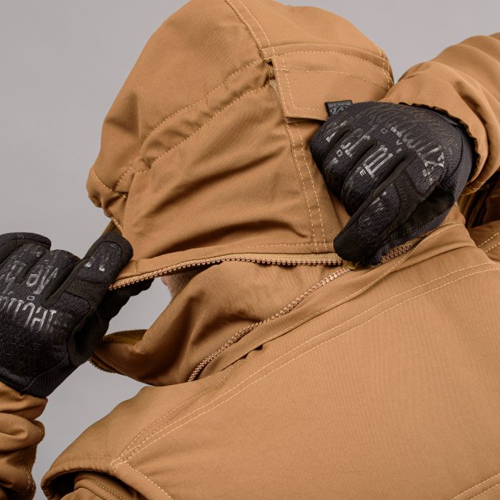 Жилетка утеплена з капюшоном "ANTITERROR II" COYOTE (Мембрана + Синтепон) - Зображення 4