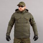 Жилетка утеплена, з капюшоном "ANTITERROR II" OLIVE (Мембрана + Синтепон)