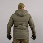 Жилетка утеплена, з капюшоном "ANTITERROR II" OLIVE (Мембрана + Синтепон) - Зображення 3
