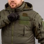 Жилетка утеплена, з капюшоном "ANTITERROR II" OLIVE (Мембрана + Синтепон) - Зображення 8