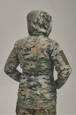 Зимова утеплена жіноча FS куртка-трансформер Soft Shell 2в1, мультикам - Зображення 4