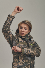 Зимова утеплена жіноча FS куртка-трансформер Soft Shell 2в1, піксель - Зображення 6