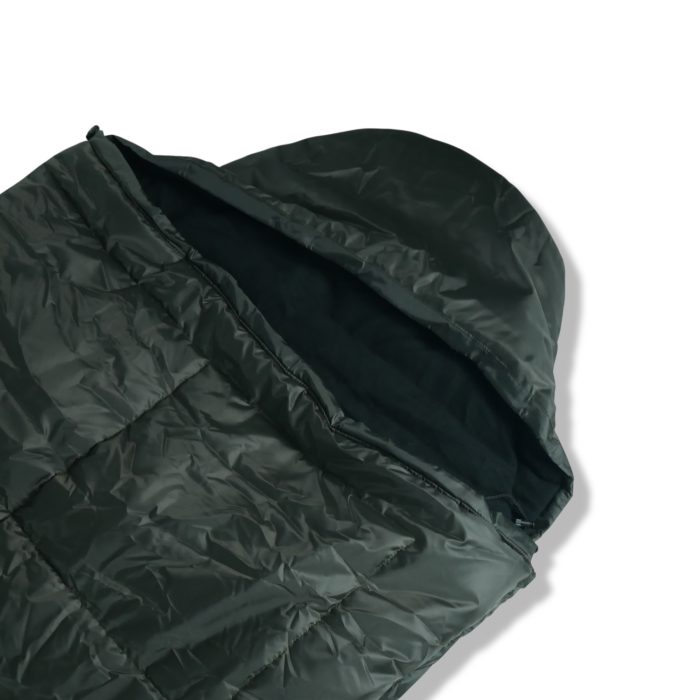 Зимовий спальний мішок Kiborg "Alfa Fleece" -20°C олива (85x210) - Зображення 4