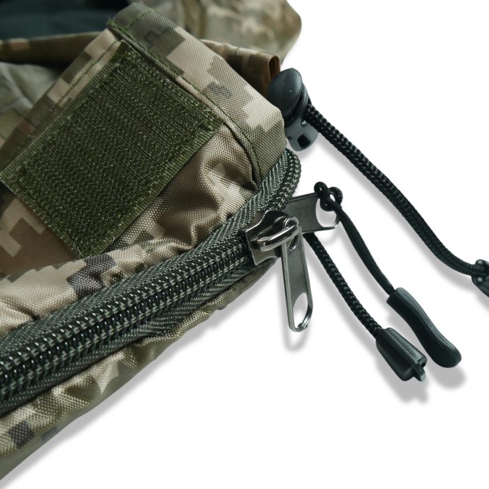 Зимовий спальний мішок Kiborg "Alfa Fleece" -20°C піксель (85x210) - Зображення 5