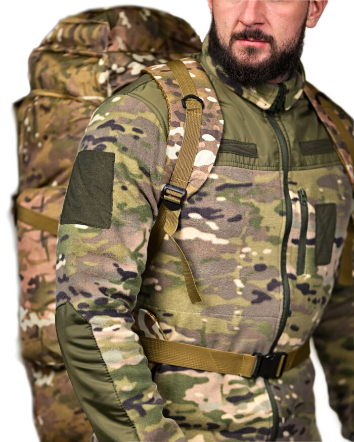 Рюкзак тактичний 70 л. із зносостійкого, водонепроникного матеріалу МУЛЬТИКАМ - Зображення 2