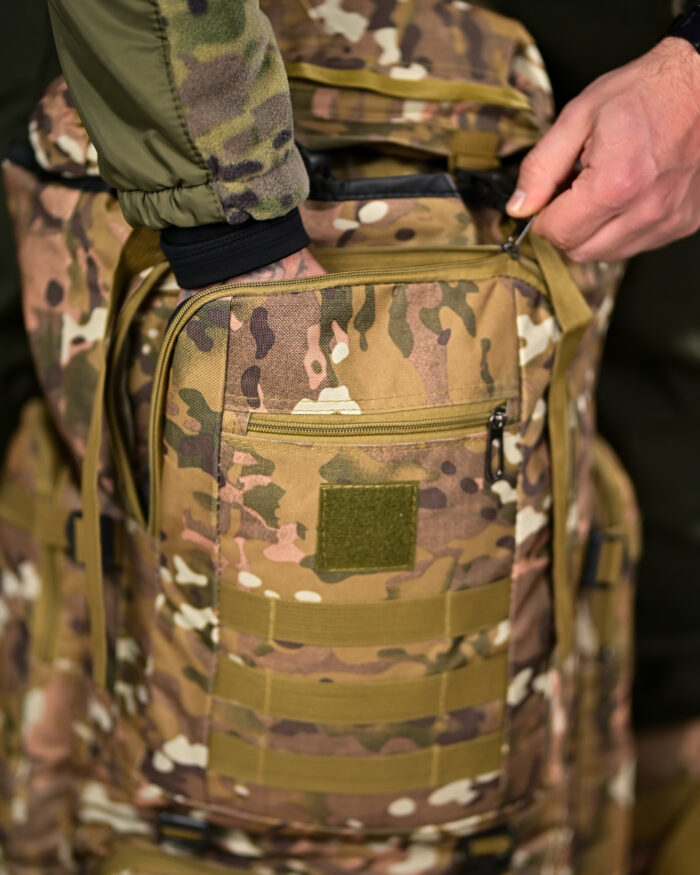 Рюкзак тактичний 70 л. із зносостійкого, водонепроникного матеріалу МУЛЬТИКАМ - Зображення 6