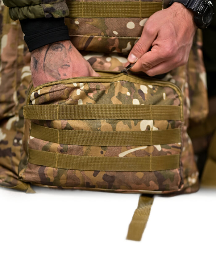 Рюкзак тактичний 70 л. із зносостійкого, водонепроникного матеріалу МУЛЬТИКАМ - Зображення 7