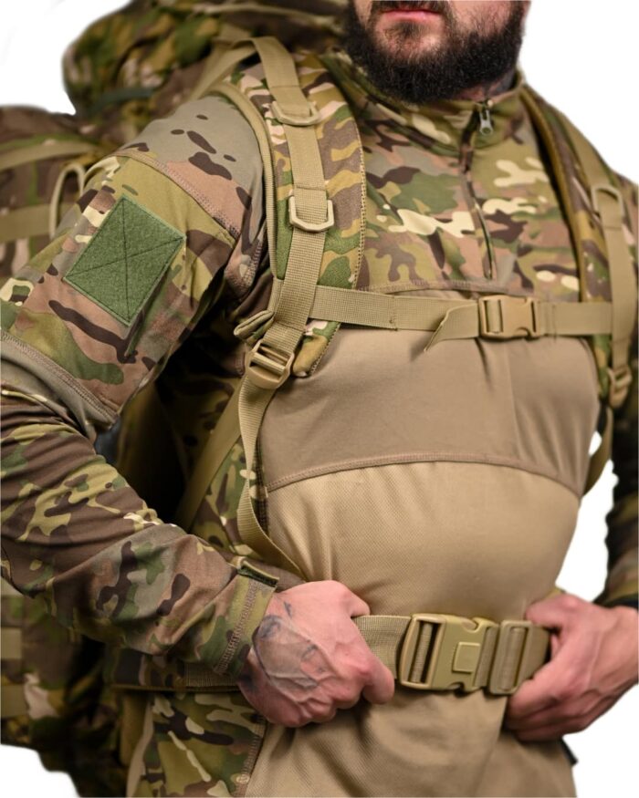 Рюкзак тактичний 100+10 л. із зносостійкого, водонепроникного матеріалу МУЛЬТИКАМ - Зображення 2