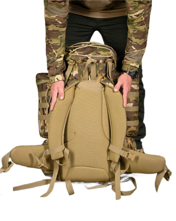 Рюкзак тактичний 100+10 л. із зносостійкого, водонепроникного матеріалу МУЛЬТИКАМ - Зображення 4