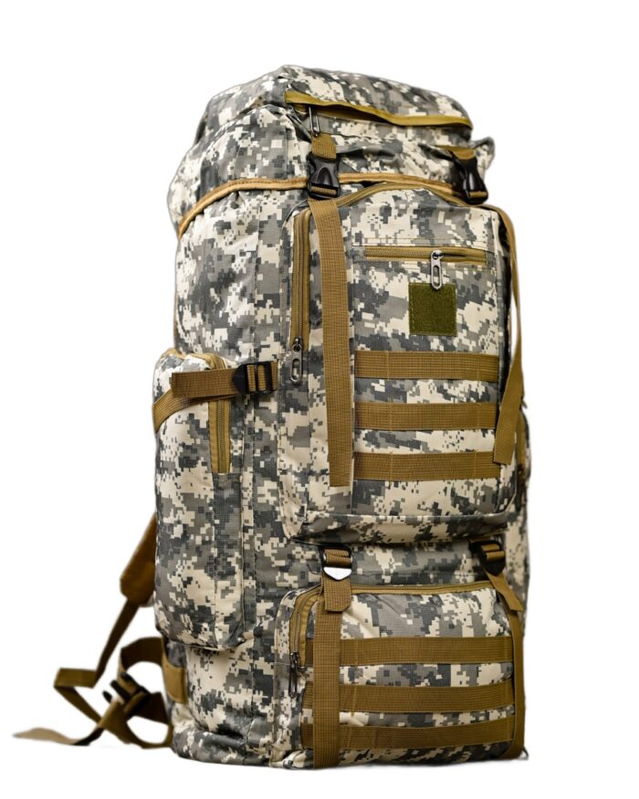 Рюкзак тактичний 70 л. із зносостійкого, водонепроникного матеріалу ПІКСЕЛЬ - Зображення 1