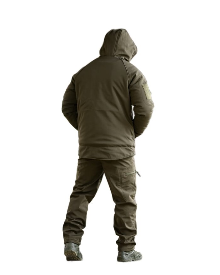 Зимовий тактичний костюм Softshell 5в1 Softshell + Omni-Heat Оливковий - Зображення 5