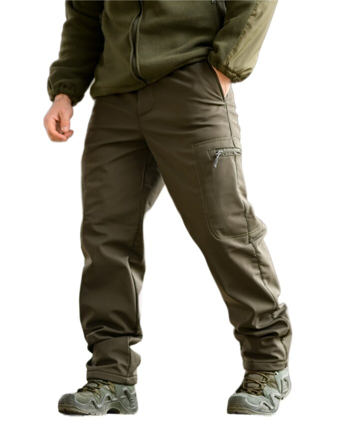 Зимовий тактичний костюм Softshell 5в1 Softshell + Omni-Heat Оливковий - Зображення 9