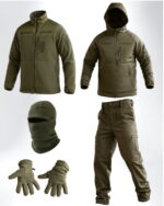 Зимовий тактичний костюм Softshell 5в1 Softshell + Omni-Heat Оливковий