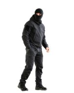 Утеплений тактичний костюм Softshell 5в1 Softshell + Fleece Set Чорний - Зображення 5