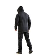 Утеплений тактичний костюм Softshell 5в1 Softshell + Fleece Set Чорний - Зображення 6