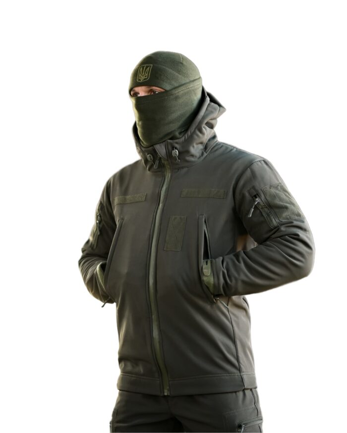 Утеплений тактичний костюм Softshell 5в1 Softshell + Fleece Set Оливковий - Зображення 6