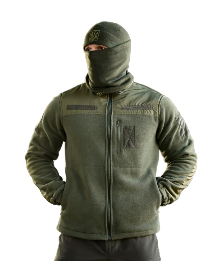 Утеплений тактичний костюм Softshell 5в1 Softshell + Fleece Set Оливковий - Зображення 7