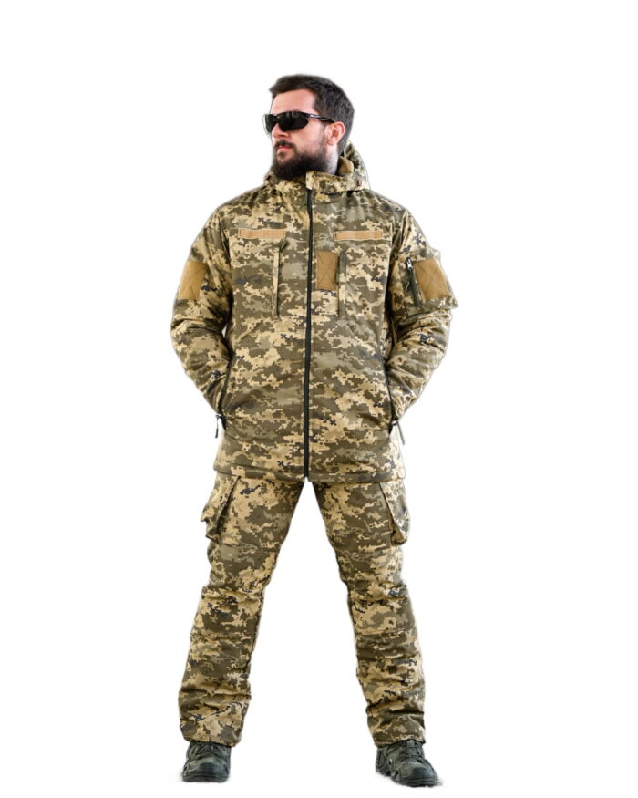 Зимовий тактичний костюм Northern Піксель (Primaloft, Omni-Heat) - Зображення 2