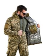 Зимовий тактичний костюм Northern Піксель (Primaloft, Omni-Heat) - Зображення 5