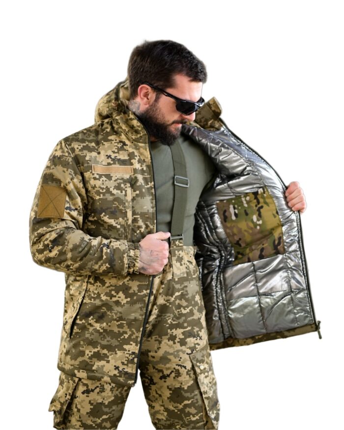 Зимовий тактичний костюм Northern Піксель (Primaloft, Omni-Heat) - Зображення 5