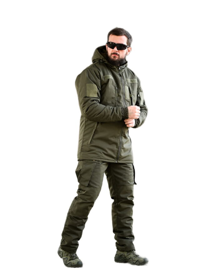 Зимовий тактичний костюм Northern Олива (Primaloft, Omni-Heat) - Зображення 2