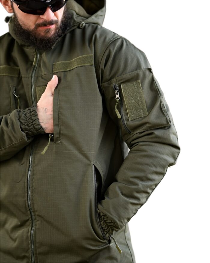 Зимовий тактичний костюм Northern Олива (Primaloft, Omni-Heat) - Зображення 6