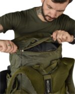 Рюкзак тактичний 100 л. рамний з водонепроникного матеріалу ОЛИВКОВИЙ - Зображення 5