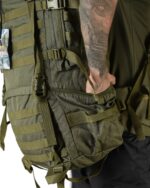 Рюкзак тактичний 100 л. рамний з водонепроникного матеріалу ОЛИВКОВИЙ - Зображення 10