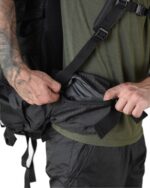 Рюкзак тактичний 100 л. рамний з водонепроникного матеріалу ЧОРНИЙ - Зображення 7