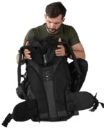 Рюкзак тактичний 100 л. рамний з водонепроникного матеріалу ЧОРНИЙ - Зображення 9