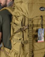 Рюкзак тактичний 100 л. рамний з водонепроникного матеріалу КОЙОТ - Зображення 11