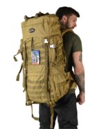 Рюкзак тактичний 100 л. рамний з водонепроникного матеріалу КОЙОТ