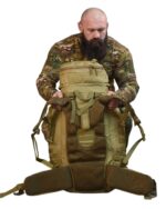 Рюкзак тактичний 100 л. рамний з водонепроникного матеріалу Cordura 1000D - Зображення 4