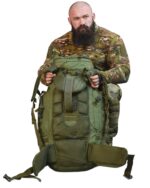 Рюкзак тактичний 100 л. рамний з водонепроникного матеріалу Cordura 1000D - Зображення 8