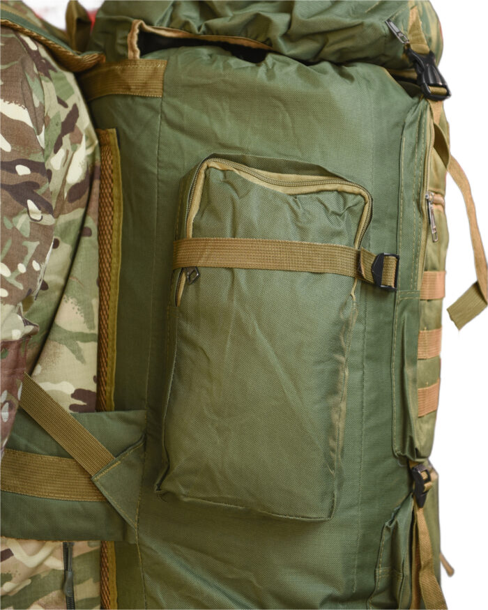 Рюкзак тактичний 80 л. з водонепроникного матеріалу ОЛИВА - Зображення 6