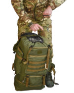 Рюкзак тактичний 80 л. з водонепроникного матеріалу ОЛИВА - Зображення 12