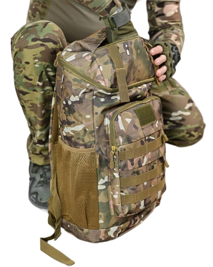 Рюкзак тактичний 60 л. з водонепроникного матеріалу МУЛЬТИКАМ - Зображення 4