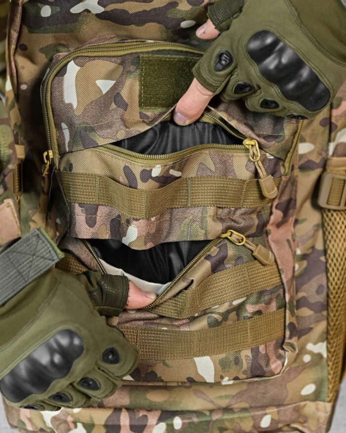Рюкзак тактичний 60 л. з водонепроникного матеріалу МУЛЬТИКАМ - Зображення 5